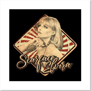 scarface elvira vintage design on top Posters and Art